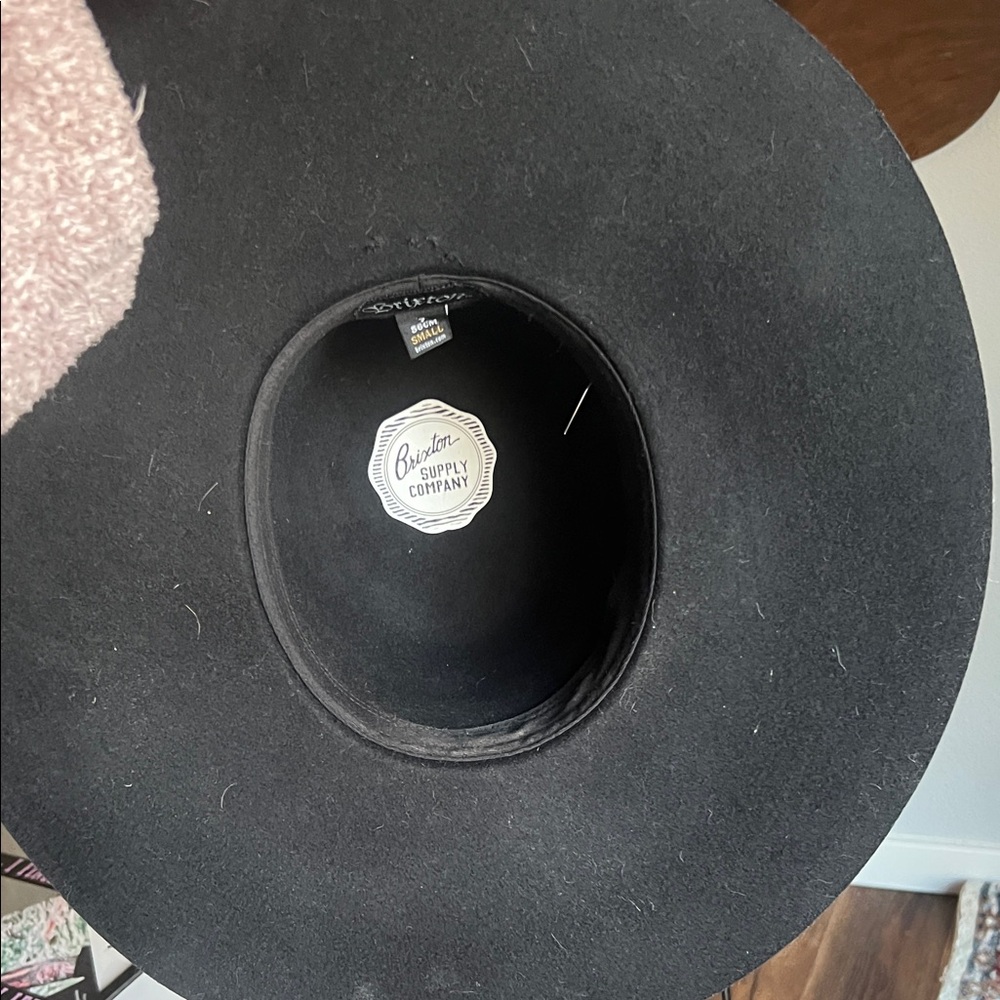 Brixton Elegant Black Wide-Brim floppy Hat - Picture 4 of 6
